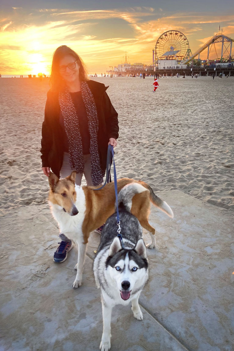 Paul and Milo in Santa Monica